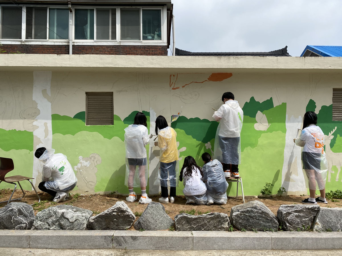 광명 고등학교 벽화 1